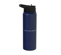 I Left My Wave For This - Humour sec minimaliste surf Stainless Steel Insulated Water Bottle