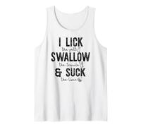 I Lick Swallow & Suck Cinco De Mayo Spring Break Tequila Débardeur