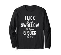 I Lick The Salt Swallow The Tequila Suck The Lime Day Drôle Manche Longue