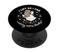 I Lift So I Can Carry More Books Salle De Sport PopSockets PopGrip Adhésif