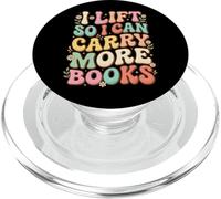 I Lift So I Can Carry More Books Salle De Sport PopSockets PopGrip pour MagSafe