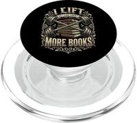 I Lift So I Can Carry More Books Salle De Sport PopSockets PopGrip pour MagSafe