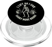 I Lift So I Can Carry More Books Salle De Sport PopSockets PopGrip pour MagSafe