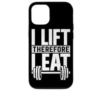 I Lift Therefore I Eat Fitness Haltérophilie Musculation Musculation Coque pour iPhone 12/12 Pro