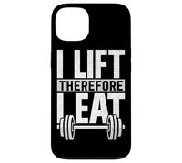 I Lift Therefore I Eat Fitness Haltérophilie Musculation Musculation Coque pour iPhone 13