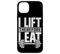 I Lift Therefore I Eat Fitness Haltérophilie Musculation Musculation Coque pour iPhone 14 Plus