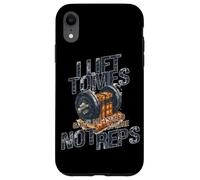 I Lift Tomes Gains ME A SURED in Lore Not Reps Coque pour iPhone XR