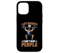 I Lift Weights So I Don't Hurt People Fitness Workout Coque pour iPhone 12/12 Pro
