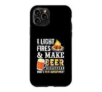 I Light Fires and Make Beer Disappear Drinking Camping Gift Coque pour iPhone 11 Pro