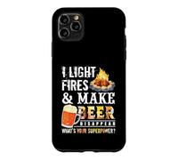 I Light Fires and Make Beer Disappear Drinking Camping Gift Coque pour iPhone 11 Pro Max