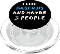I Like Basenjis and Maybe 3 People Terrier du Congo Basenji PopSockets PopGrip pour MagSafe