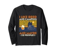 I Like Beer and Camping Maybe 3 People Drinking Team Manche Longue