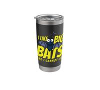 I Like Big Bats and I Cannot Lie Funny Bat Lovers Gobelet isotherme en acier inoxydable double paroi