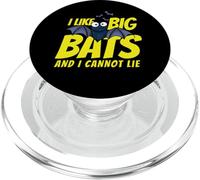 I Like Big Bats and I Cannot Lie Funny Bat Lovers PopSockets PopGrip pour MagSafe