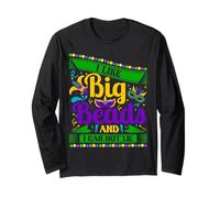 I Like Big Beads and I Can Not Lie Mardi Gras Carnival Manche Longue