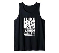 I Like Big Boats and I Cannot Lie Funny Nautical Humour Débardeur