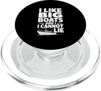 I Like Big Boats and I Cannot Lie Funny Nautical Humour PopSockets PopGrip pour MagSafe