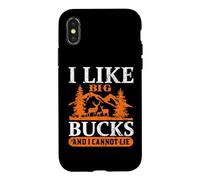 I Like Big Bucks and I Cannot Lie Hunting Hunter Life Coque pour iPhone X/XS