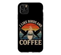 I Like Birds and Coffee Birdwatcher Funny Bird Watcher Coque pour iPhone 11 Pro Max