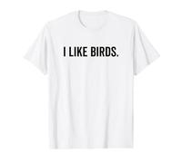I Like Birds Funny Text Bird Lover T-Shirt Graphique avec Valeur