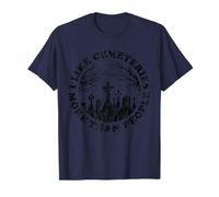 I Like Cemeteries More Than People v3 - Humour Noir Drôle T-Shirt