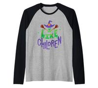 I Like Children Funny Halloween Witch Manche Raglan