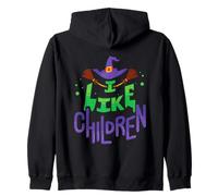 I Like Children Funny Halloween Witch Sweat à Capuche