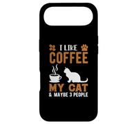 I Like Coffee and My Cat Cafeine Baristas Fun Coffee Lover Coque pour iPhone Air