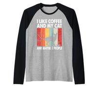 I Like Coffee and My Cat Maybe 3 People Vintage Sphynx Cat Manche Raglan