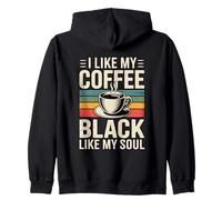 I Like Coffee Black Like My Soul Sweat à Capuche