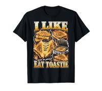 I Like Eat Cheese Toastie Funny Meme Bootleg Sandwich T-Shirt