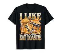 I Like Eat Cheese Toastie Funny Meme Bootleg Sandwich T-Shirt