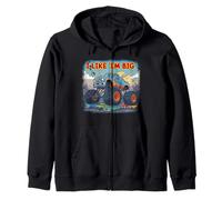 I Like 'Em Big 4X4 Monster Truck Sweat à Capuche