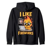I Like Fireworks Funny Office Humour Fire Cartoon Sweat à Capuche