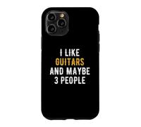 I Like Guitars and Maybe 3 People Fan De Guitare Guitariste Coque pour iPhone 11 Pro