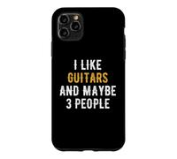 I Like Guitars and Maybe 3 People Fan De Guitare Guitariste Coque pour iPhone 11 Pro Max