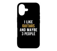 I Like Guitars and Maybe 3 People Fan De Guitare Guitariste Coque pour iPhone 17