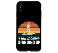 I Like It Better Stand Up Retro Paddleboard Coque pour iPhone XS Max