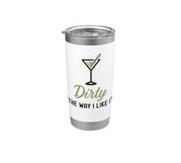 I Like It Dirty Funny Dirty Verre à Martini Happy Hour Gobelet isotherme en acier inoxydable double paroi