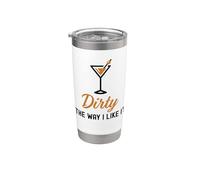 I Like It Dirty Funny Dirty Verre à Martini Happy Hour Gobelet isotherme en acier inoxydable double paroi