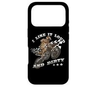 I Like It Loud & Dirty Motocross Quote Coque pour iPhone 17 Pro