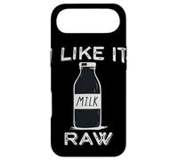 I Like it raw Funny Milk Raw Milk Blague Dairy Health Organic Coque pour iPhone Air
