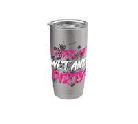 « I like it wet and dirty Muddy Race » Gobelet isotherme en acier inoxydable double paroi