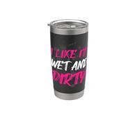 « I like it wet and dirty Muddy Race » Gobelet isotherme en acier inoxydable double paroi
