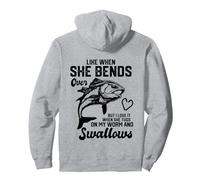 I Like It When She Bends Over Funny Fishing Love, in Back Sweat à Capuche