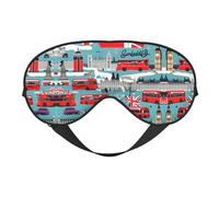 I Like London Masque de sommeil pour les yeux confortable avec sangle réglable