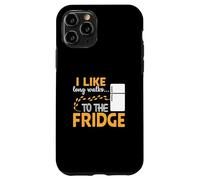 I LIKE long walks TO THE FRIDGE Funny Foodie Humor Coque pour iPhone 11 Pro
