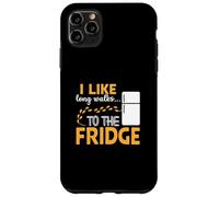 I LIKE long walks TO THE FRIDGE Funny Foodie Humor Coque pour iPhone 11 Pro Max
