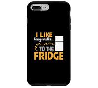 I LIKE long walks TO THE FRIDGE Funny Foodie Humor Coque pour iPhone 7 Plus/8 Plus