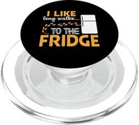 I LIKE long walks TO THE FRIDGE Funny Foodie Humor PopSockets PopGrip pour MagSafe